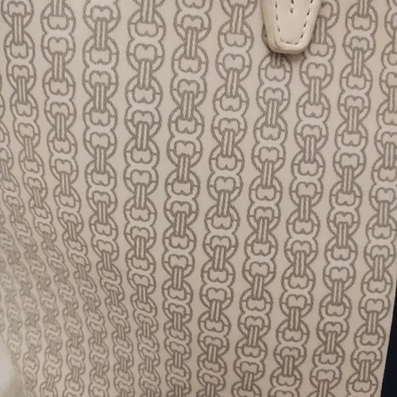 TORY BURCH GEMINI CHAIN PRINT LARGE TOTE HANDBAG - Picture 3 of 12